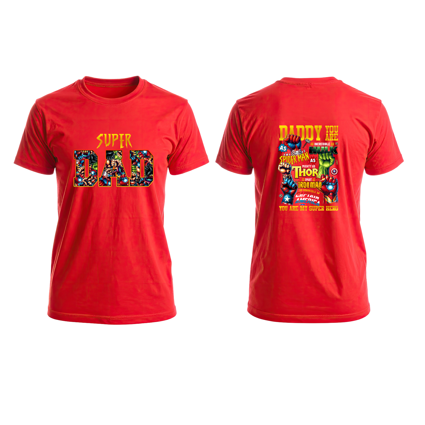 Super Dad Marvel Inspired Shirt | Father’s Day Superhero Tee | Daddy You Are My Super Hero Shirt | Comic Style Dad Gift | Avengers Inspired T-Shirt