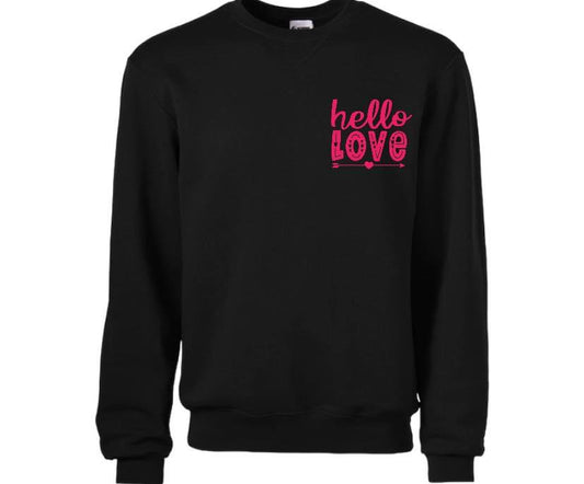 Hello love Crewneck sweatshirt 