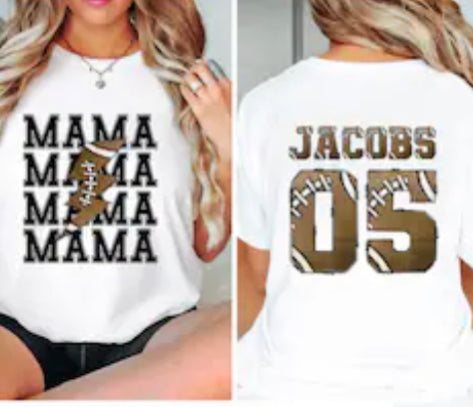 Football lettering shirt
