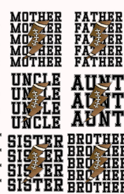 Football lettering shirt