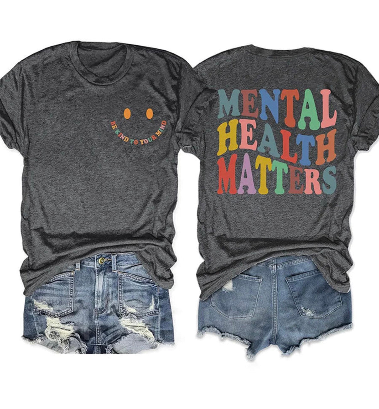 Mental Health Matters Shirt, Be Kind to Your Mind Tee, Retro Colorful, Mental Health Awareness T-Shirt, Positive Message Graphic Tee