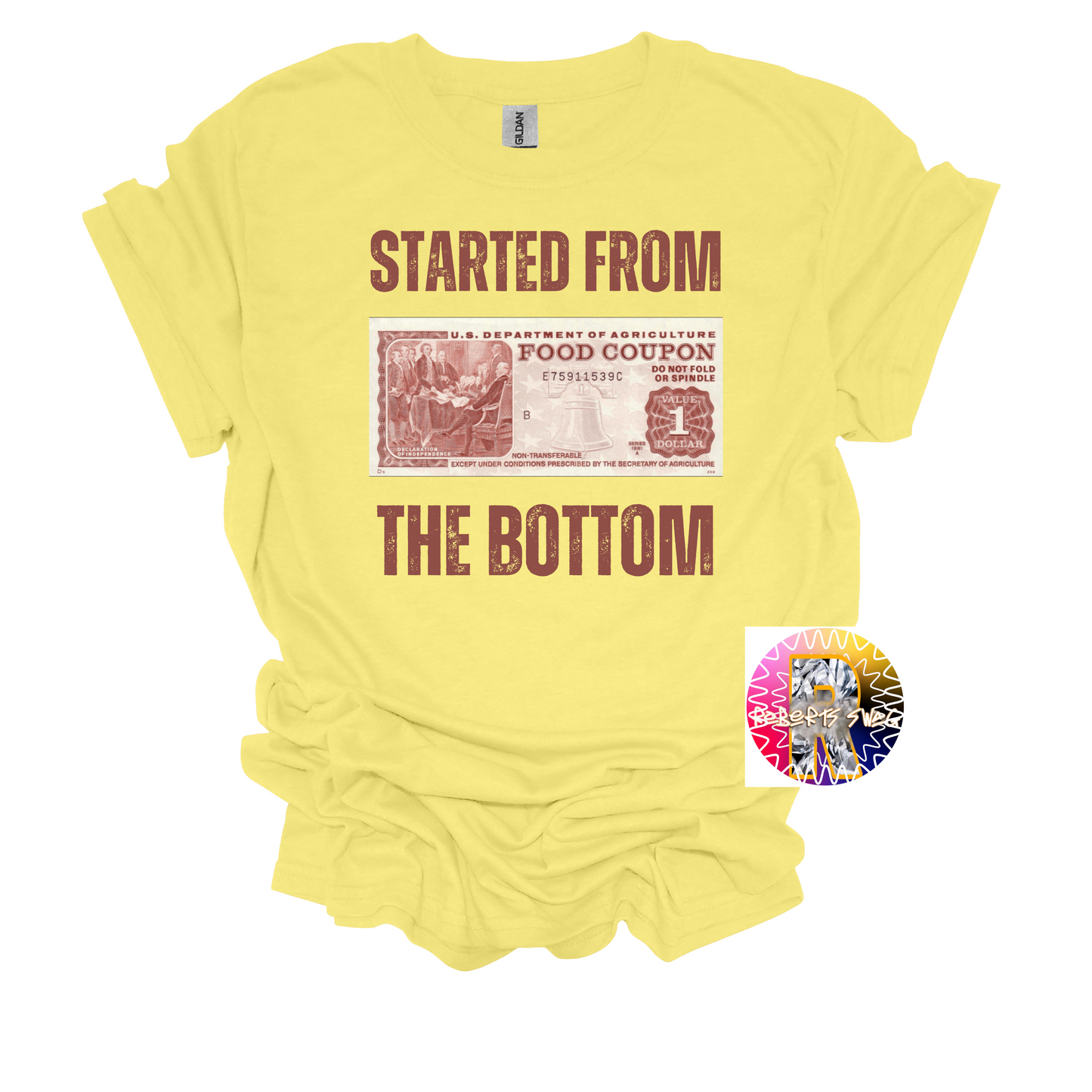 Started from the Bottom Shirt, food Stamps, Funny shirt, Gift, trending,
