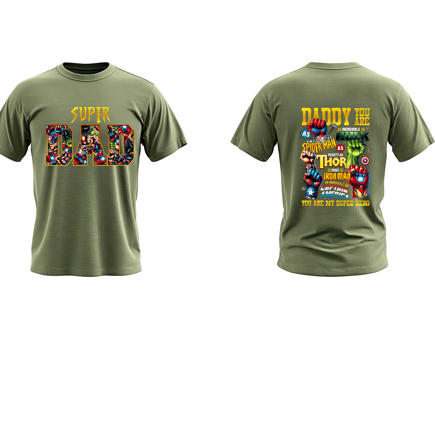 Super Dad Marvel Inspired Shirt | Father’s Day Superhero Tee | Daddy You Are My Super Hero Shirt | Comic Style Dad Gift | Avengers Inspired T-Shirt