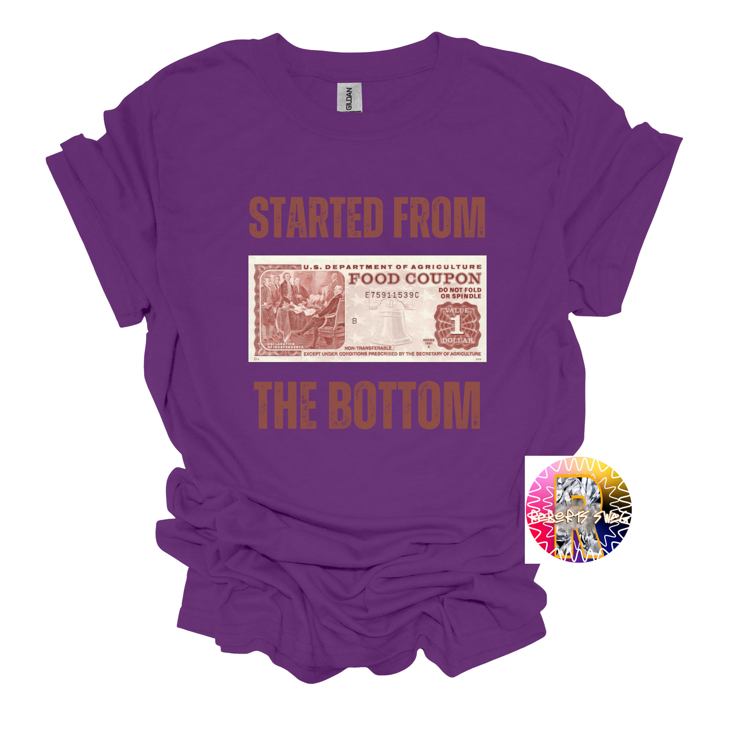 Started from the Bottom Shirt, food Stamps, Funny shirt, Gift, trending,