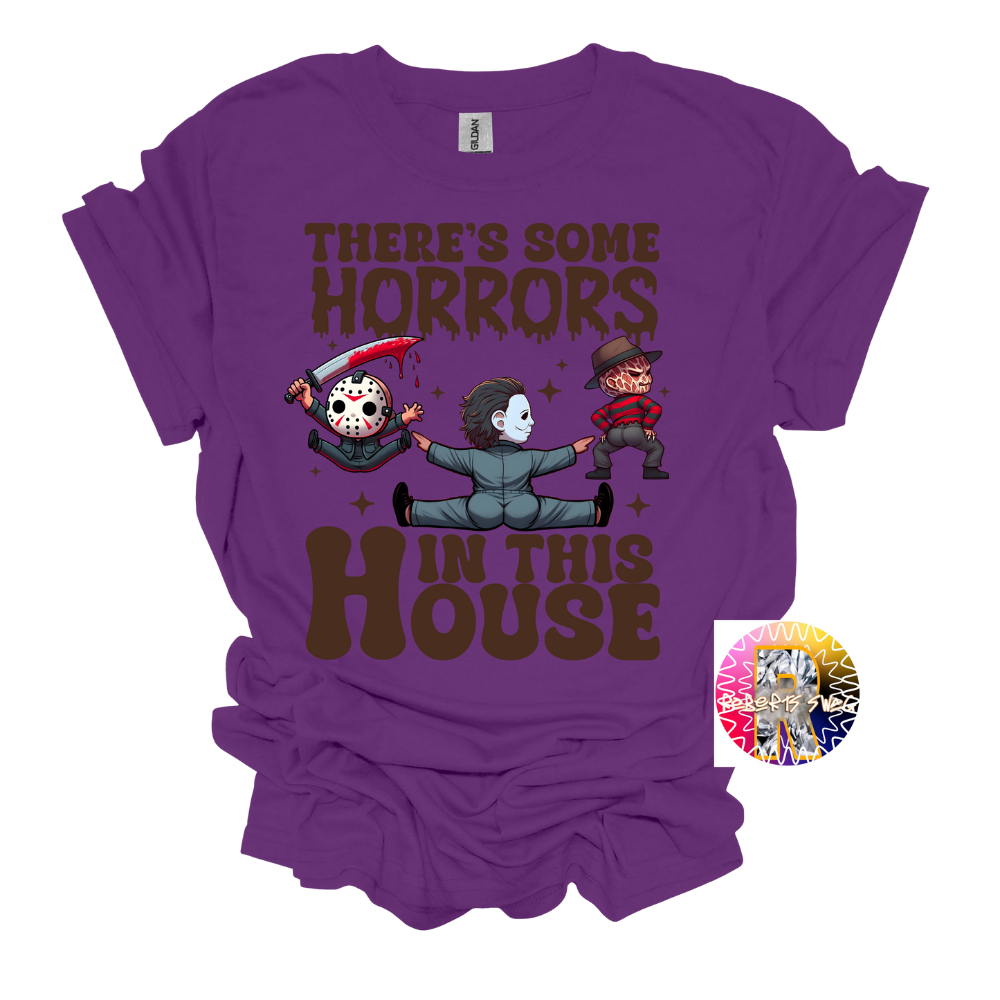 There's Some Horrors in this house t-shirt scary movie