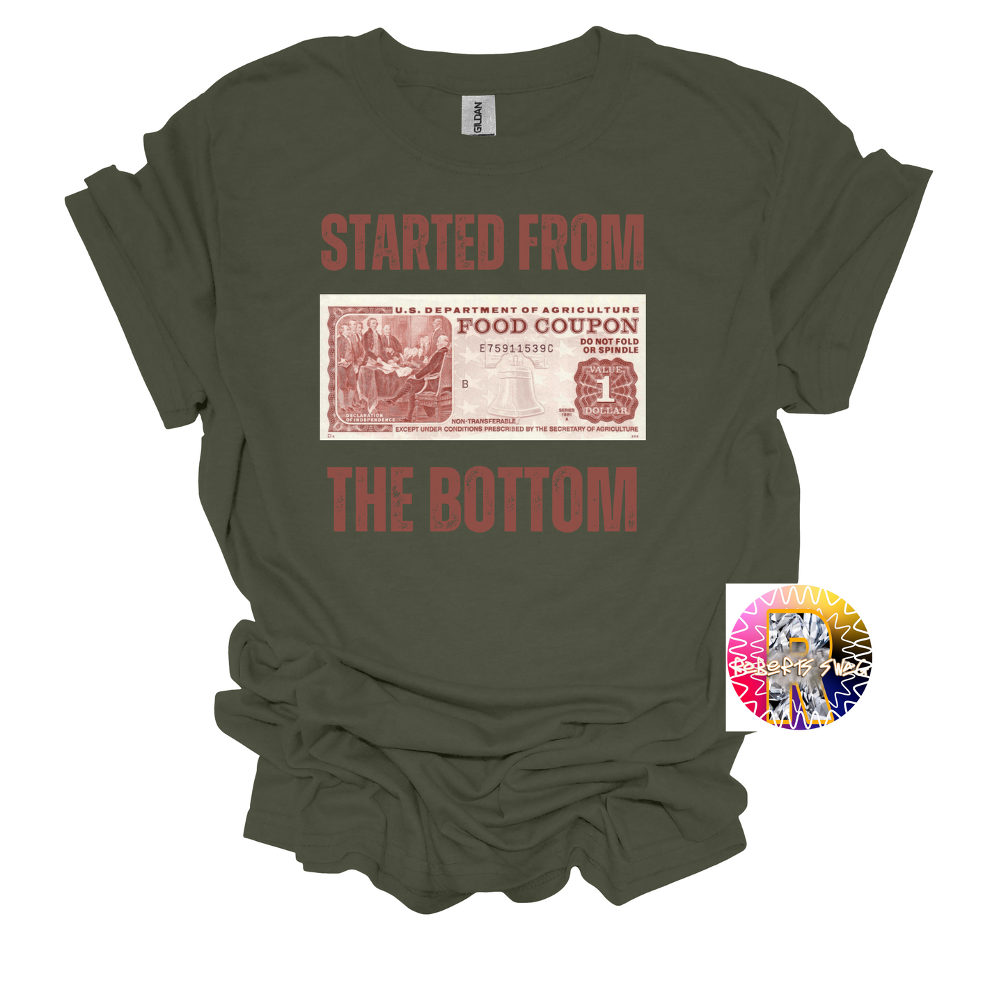 Started from the Bottom Shirt, food Stamps, Funny shirt, Gift, trending,