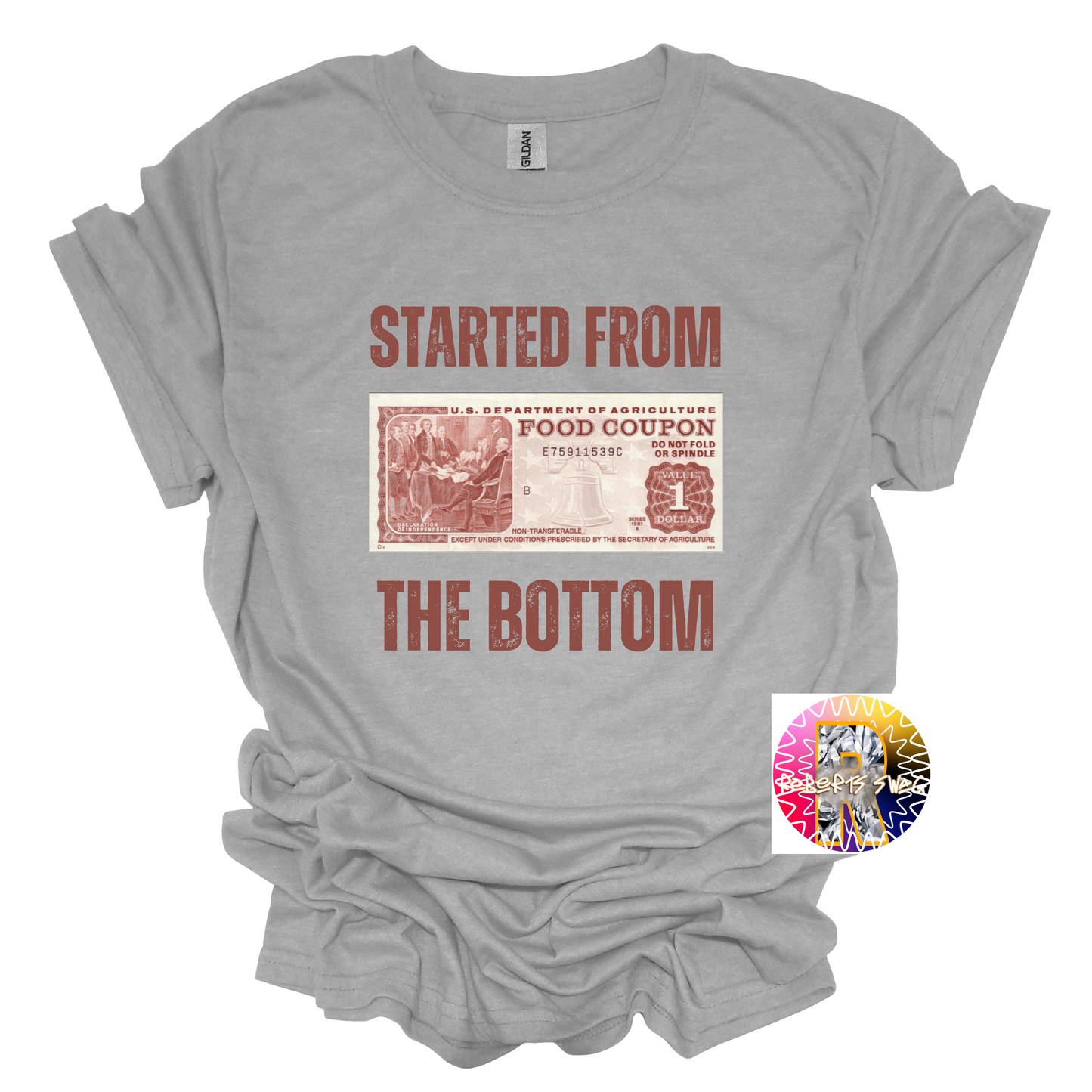 Started from the Bottom Shirt, food Stamps, Funny shirt, Gift, trending,