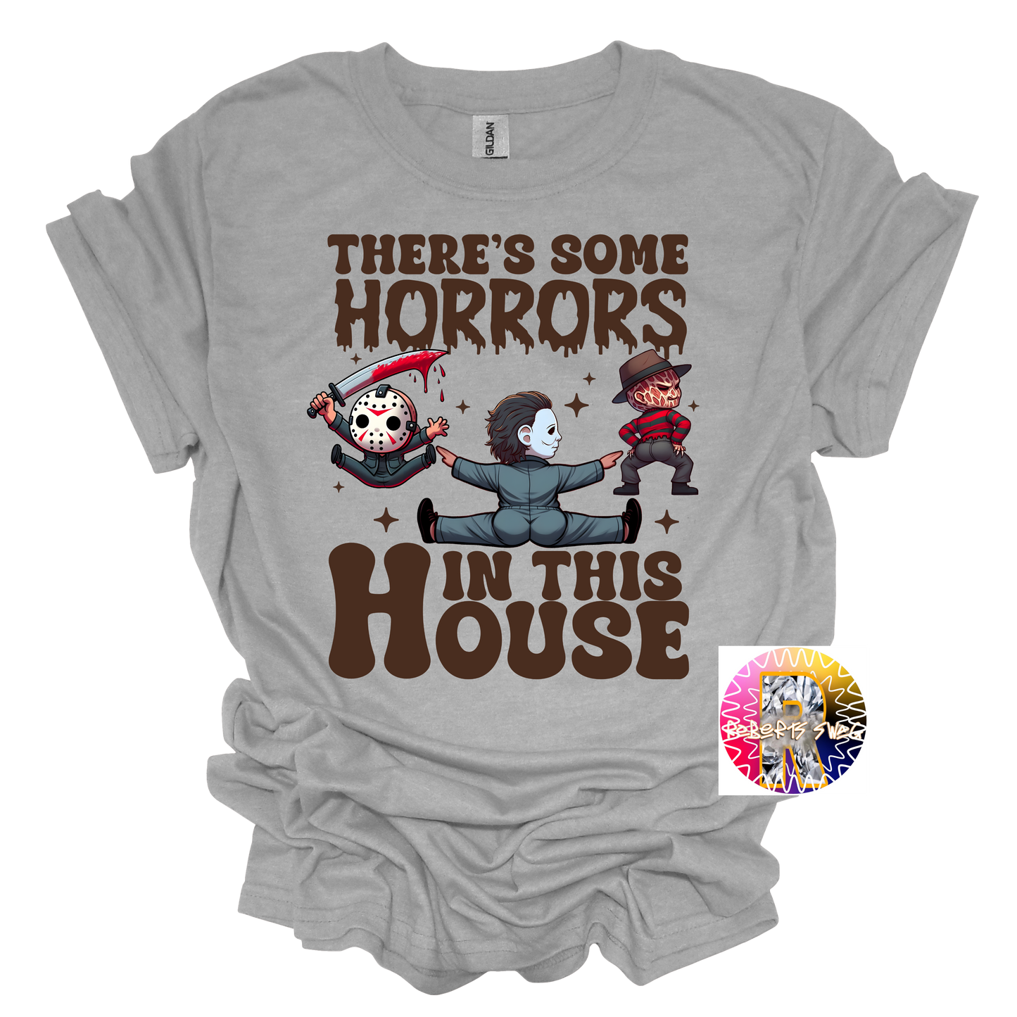 There's Some Horrors in this house t-shirt scary movie
