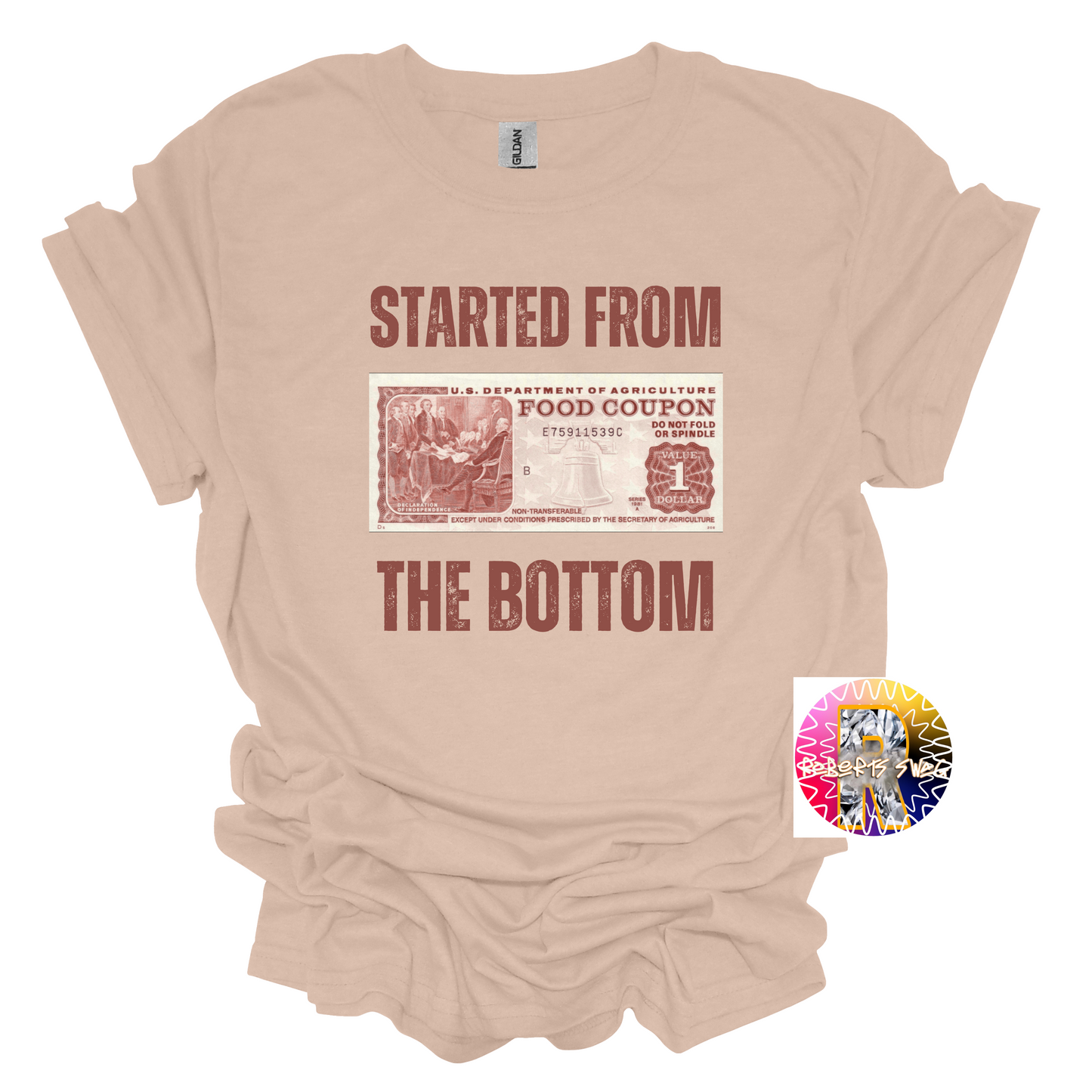Started from the Bottom Shirt, food Stamps, Funny shirt, Gift, trending,
