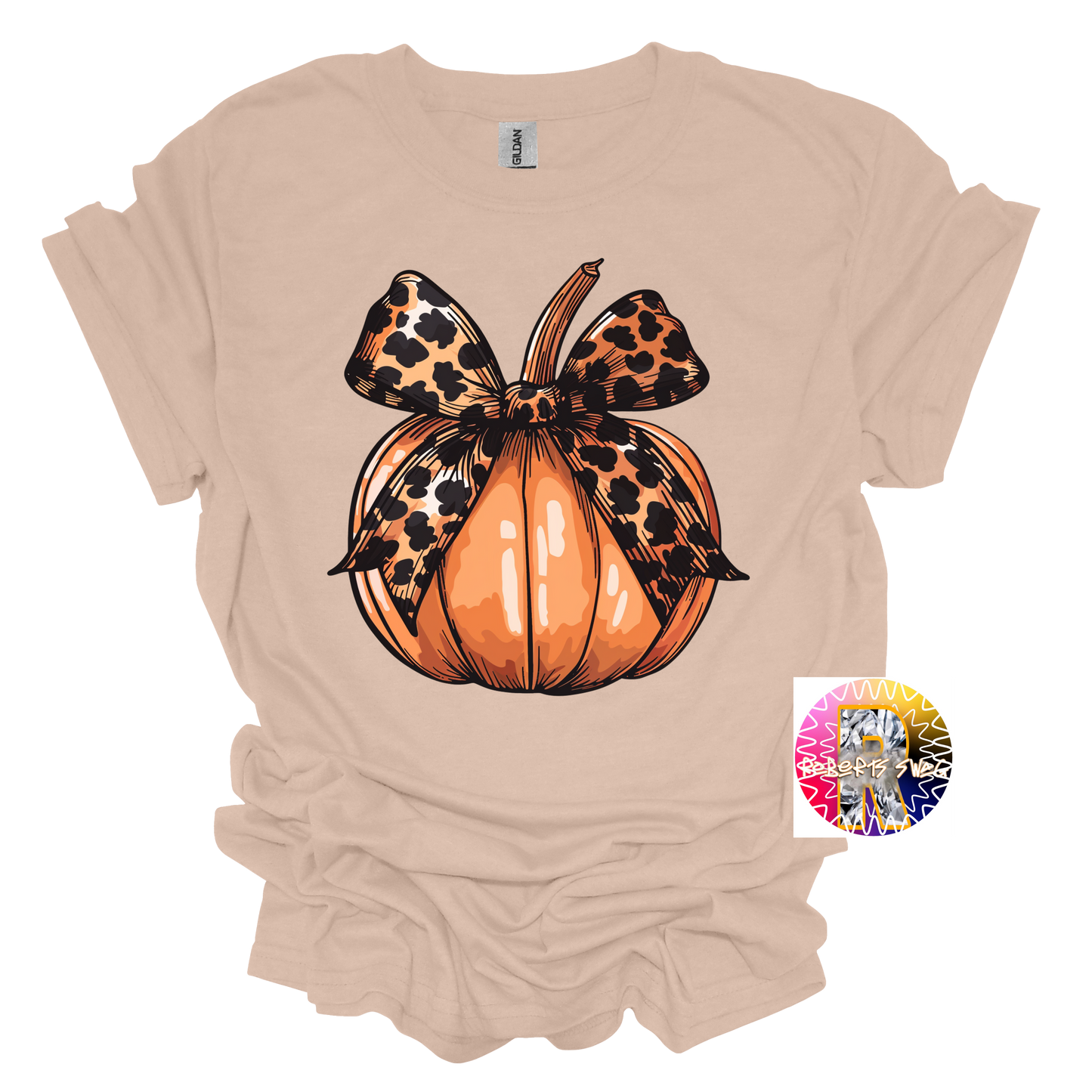 Retro Halloween coquette bow spooky mama  pumpkin on  tee shirts  trending cheetah t-shirt