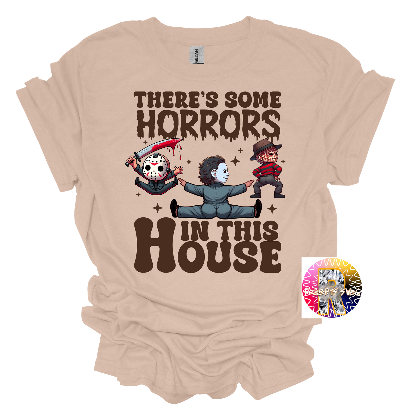 There's Some Horrors in this house t-shirt scary movie
