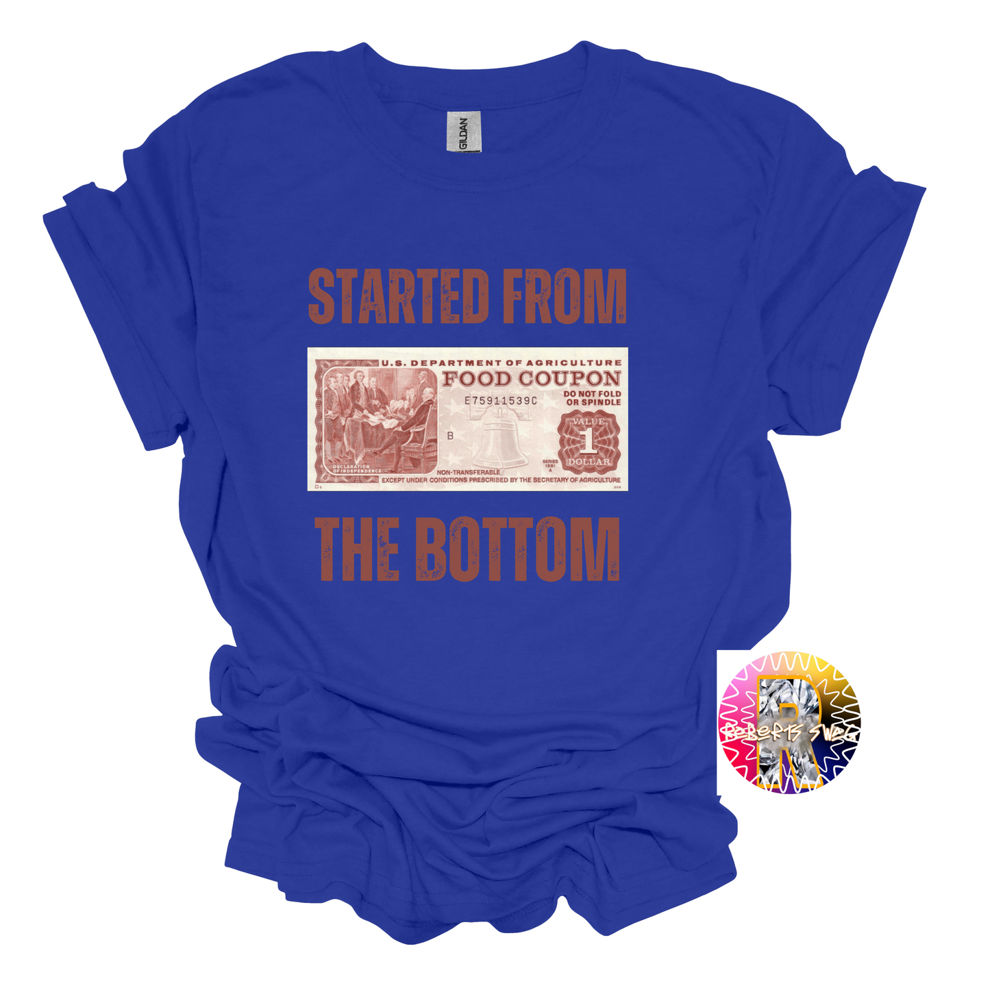 Started from the Bottom Shirt, food Stamps, Funny shirt, Gift, trending,