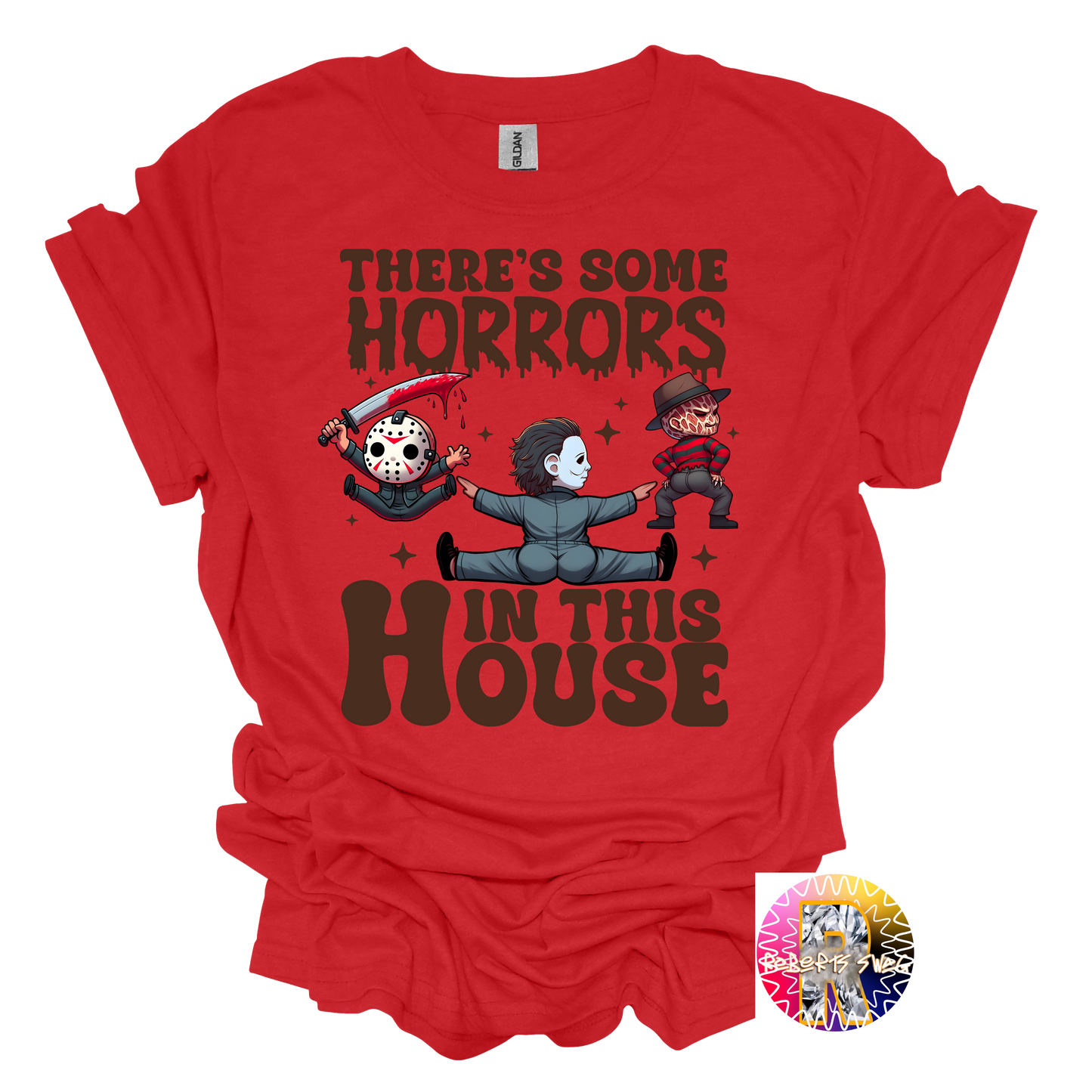 There's Some Horrors in this house t-shirt scary movie