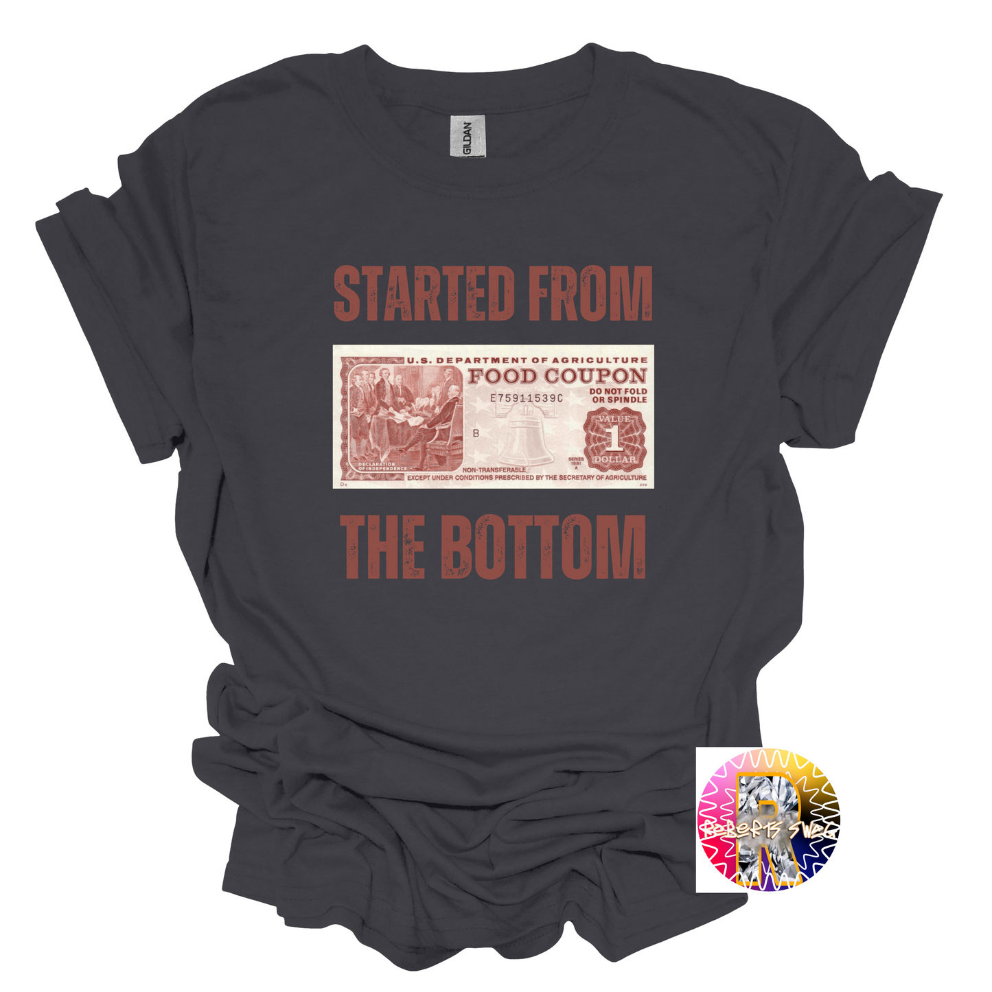 Started from the Bottom Shirt, food Stamps, Funny shirt, Gift, trending,