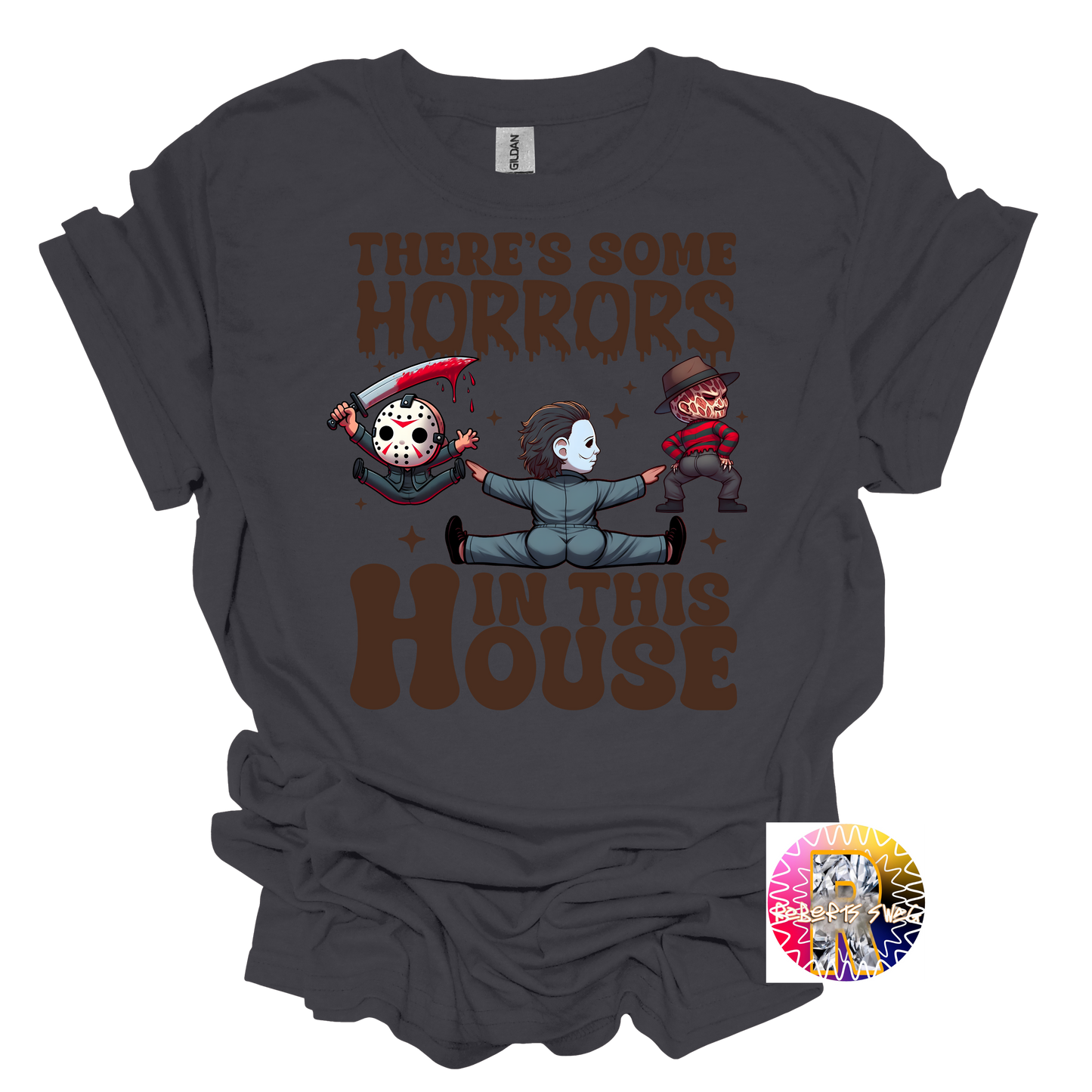 There's Some Horrors in this house t-shirt scary movie