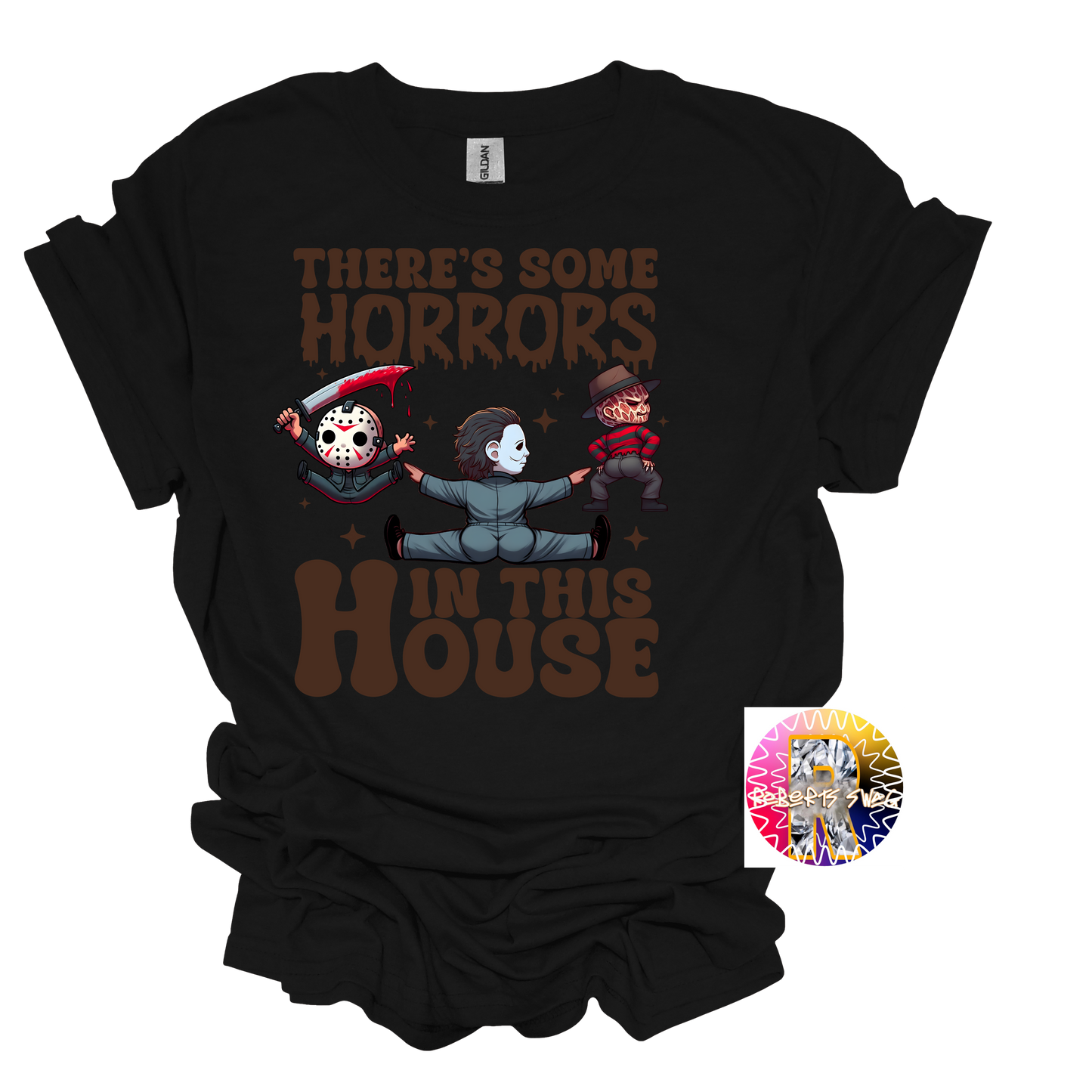 There's Some Horrors in this house t-shirt scary movie