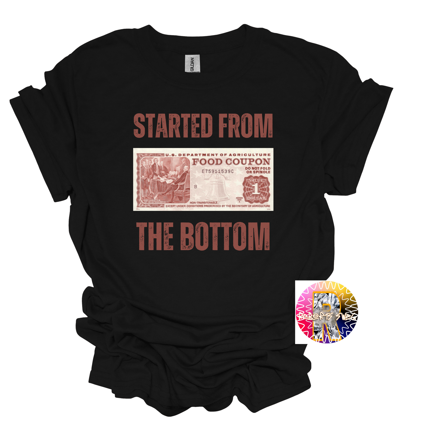 Started from the Bottom Shirt, food Stamps, Funny shirt, Gift, trending,