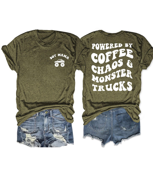 Powered by Coffee, Chaos &amp; Monster Trucks
