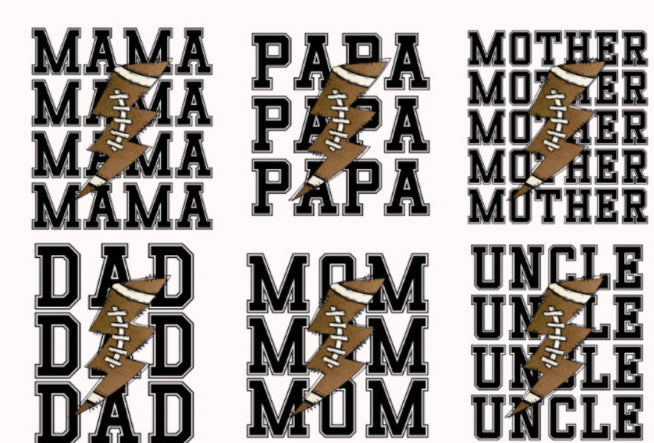 Football lettering shirt
